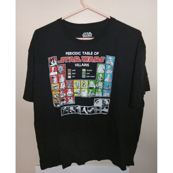 Star Wars Periodic Table Of Villains 2XL - Picture 1 of 3